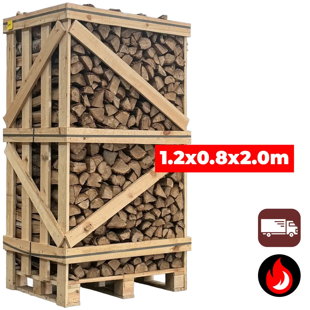 Grote Pallet Eiken/Berken Haardhout Mix