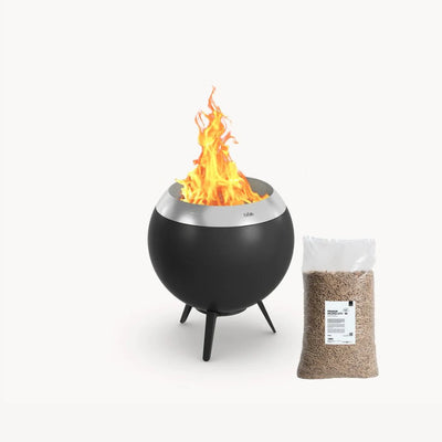 Höfats Moon 45 Rookvrije Vuurkorf Laag – Inclusief Gratis 15 kg Premium Pellets