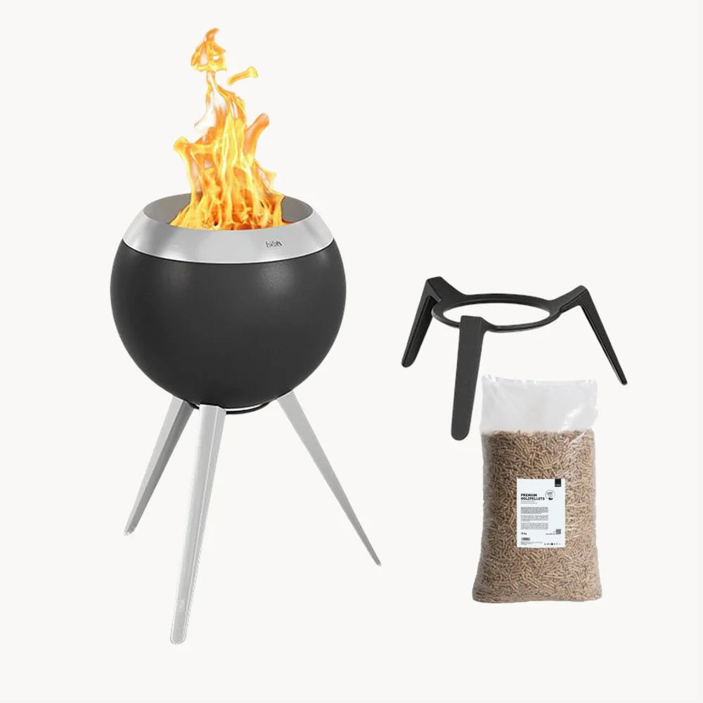 Höfats Moon 45 Rookvrije Vuurkorf Flex – Inclusief Gratis 15 kg Premium Pellets