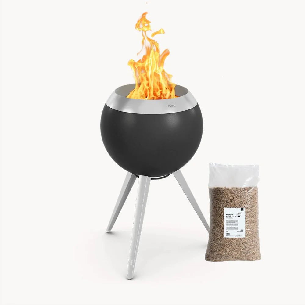 Höfats Moon 45 Rookvrije Vuurkorf Hoog – Inclusief Gratis 15 kg Premium Pellets