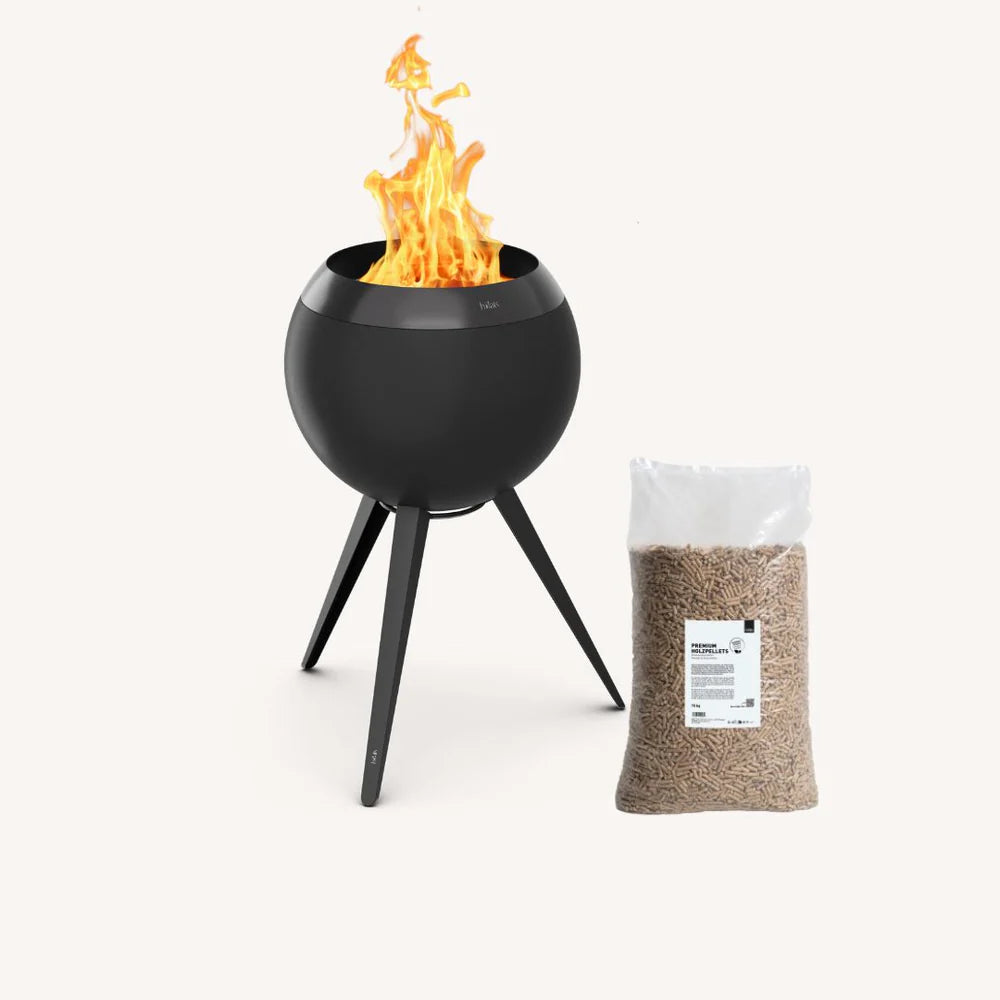 Höfats Moon 45 Rookvrije Vuurkorf Hoog – Inclusief Gratis 15 kg Premium Pellets