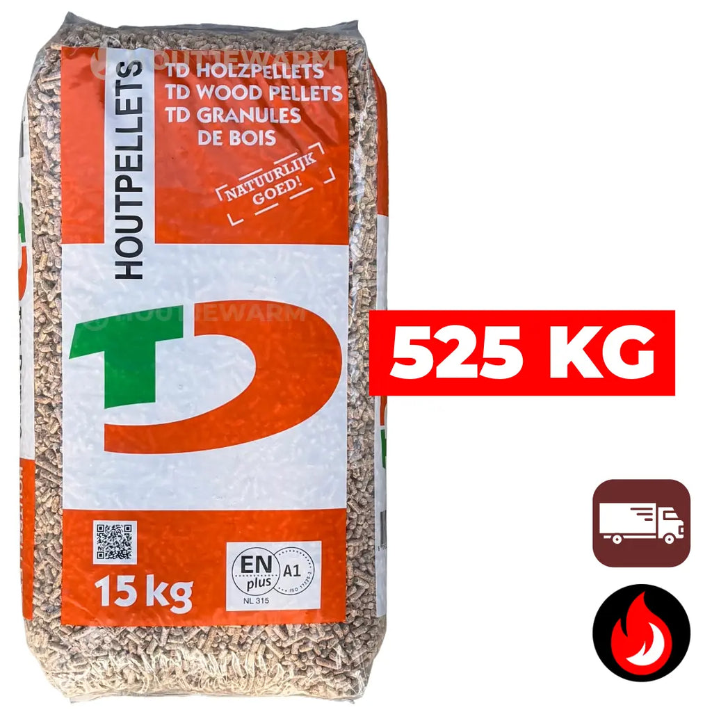 525 kg | Ten Damme (lichte) houtpellets | ENplus A1