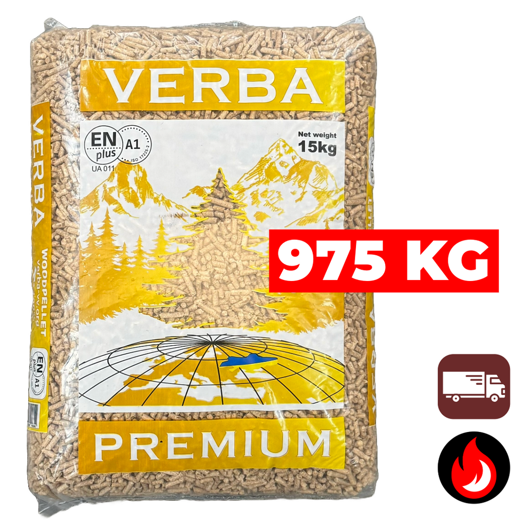 975 kg | Verba Premium (lichte) houtpellets | ENplus A1